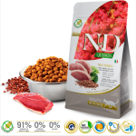 Չոր կեր ստերիլիզացված կատուների համար բադի մսով և քինուայով 5 կգ – N&D