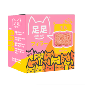 Japanese Natural Clumping Cat Litter "Japanese Peach" — Ashi Ashi Momo, 2.2kg