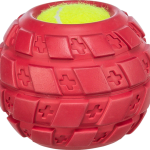 Теннисный мяч с резиновым кольцом для собак Ø 7.5 см – Trixie