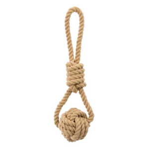 Rope Ball Dog Toy with Handle 30 cm