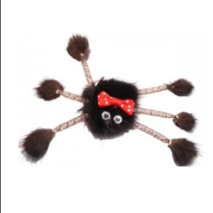 Կատուների խաղալիք բնական մորթուց սարդիկ