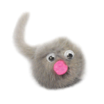 Կատուների խաղալիք՝ բնական մորթուց գազանիկ