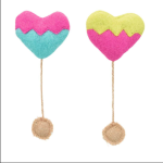 Կատուների խաղալիք՝ փափուկ կտորե սրտիկ