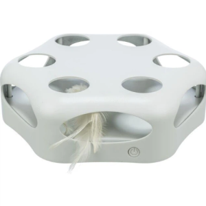 Կատուների ինտերակտիվ խաղալիք՝ 6-անկյուն պտտվող փետուրով