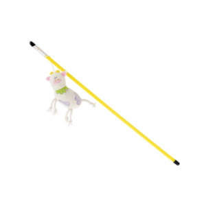 Կատուների խաղալիք-կարթ՝ փափուկ ծվծվան կովիկով