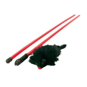 Կատուների խաղալիք-կարթ՝ փափուկ մկնիկներով