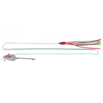 Cat Wand Toy with Mouse and Ribbon