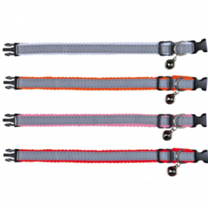 Լուսարձակող վզկապ կատուների համար՝ պլաստիկ, զանգակով