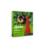 Инсектоакарицидные капли Дана Ультра на холку для собак и щенков до 5 кг