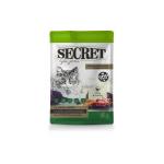 Թաց կեր ստերիլիզացված կատուների համար, բադի մսով սոուսով SECRET (85 գ)