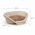 Պլաստմասե մահճակալ կատուների և շների համար (610×415×205մմ)՝ բարձով ALTA