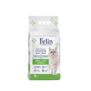 Կատվի լցանյութ՝ կանաչ խնձորի բույրով FELIN (5 լ)