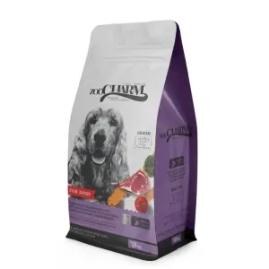 Չոր կեր միջին և խոշոր ցեղատեսակի շների համար (Թռչնամիս, Գառի Միս, Լամինարիա և Լոլիկ) – 12 կգ ZOOCHARM