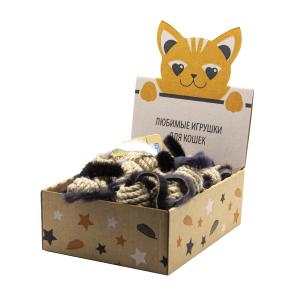 Կատվի խաղալիք՝ Ջուտե գնդակ բնական նորկայով