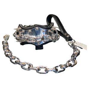 VG շների հավաքածու – ասիմետրիկ վզկապ և ձգափոկ (սև)