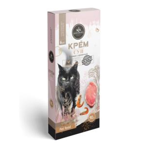 Կրեմ-սուպ կատուների համար՝ հավով և ծովախեցգետնով SECRET (6×15 գ)