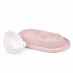 Миска ALTA "Лекси" двойная для животных 0,3 л на подставке