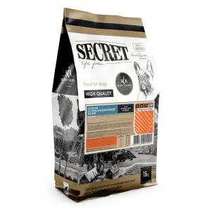 Չոր կեր շների համար՝ լոսոս և բրինձ, 15 կգ SECRET Life Force