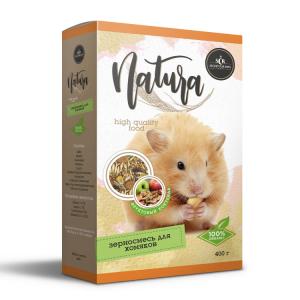 Դեկորատիվ կրծողների համար հացահատիկային խառնուրդ՝ մրգային կոկտեյլ SECRET Natura (400 գ)