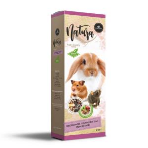Հացահատիկային ձողիկներ կրծողների համար՝ մրգերով և ձվով SECRET Natura (400 գ)
