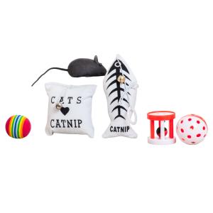 YUGI կատուների խաղալիքների հավաքածու՝ 7 տարր