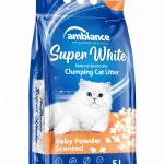 Ambiance Baby Powder Premium Bentonite Cat Litter, 5L