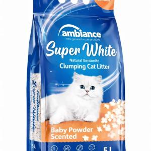 Լցանյութ կատուների համար Ambiance Baby Powder 5L