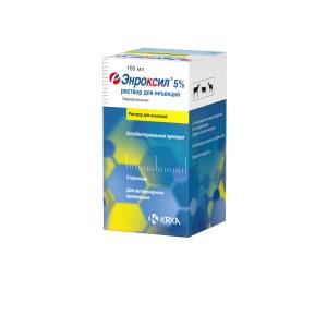 Հակամիկրոբային նյութ կաթնային կենդանիների ու շների համար-Էնրոքսիլ® 5%