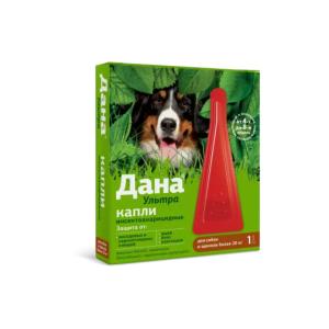 Ուլտրա ինսեկտոակարիցիդային կաթիլներ շների համար՝ 20 կգ-ից բարձր Դանա