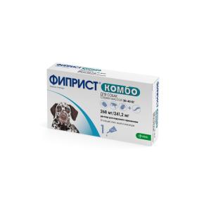 Հակապարազիտային կաթիլ շների համար (268 մգ / 241.2 մգ | 2.68 մլ) | 20–40 կգ Ֆիպրիստ® Կոմբո