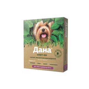 Կաթիլներ շների և ձագերի համար՝ մինչև 20 կգ Дана Спот-Он