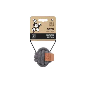 Մոխրագույն գնդակ | M-PETS® բնական բամբակյա շան խաղալիք COTO