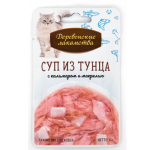 Սուպ-Հյուրասիրություն Կատուների համար (Հավ, Հորթ և Սպանախ) 35 գ Деревенские Лакомства