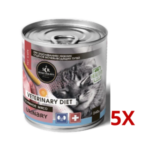 Dietary food for cats with urinary tract diseases, 240g (5pcs)