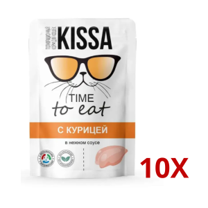 Корм для кошек с курицей в соусе, 75 г 10 шт