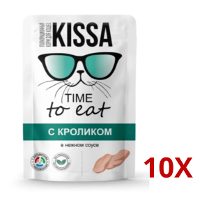 Полнорационный корм для кошек с кроликом в соусе, 75 г 10 шт