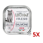 Pate for cats: salmon, 100g 5 pcs