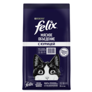 Չոր կեր կատուների համար՝ հավի մսով 10կգ Felix