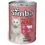 Պահածո հորթի մսով՝ կատուների համար (415 գ) Simba