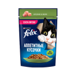 Felix Sensations rabbit-sauce wet cat food (75 g)