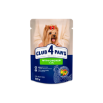 Complete canned pet food for adult dogs "With Chicken in Jelly" — Club 4 Paws Premium Adult Chicken, 100g