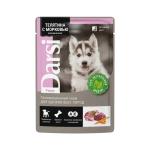 DARSI Влажный корм с телятиной и морковью в соусе для щенков всех пород, 85 г