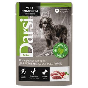 Թաց կեր շների համար՝ բադի միս և խնձոր, 85 գ DARSI