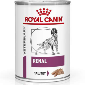 թաց կեր շների համար երիկամների խնդիրների դեպքում, 410 գ Royal Canin Renal Loaf