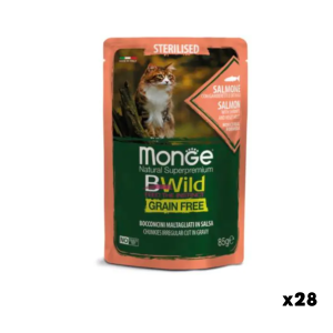 Пауч для стерилизованных кошек Monge Bwild fish (salmon)