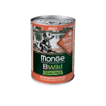 Շների պահածո Monge BWild, 400 գ, հնդկահավ դդմով