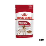 Royal Canin Medium Adult Gravy – Влажный корм для собак средних пород от 12 мес. до 10 лет, 140 г (упаковка 10 шт)