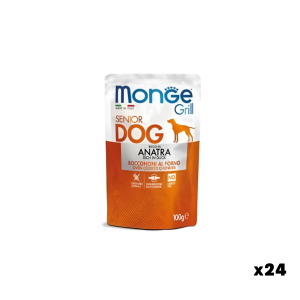Monge Dog Grill SENIOR – Wet Food with Duck for Senior Dogs, 100 g