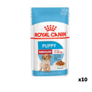 Թաց կեր միջին ցեղատեսակի շան ձագերի համար (մինչև 12 ամսական), 140 գ (փաթեթ՝ 10 հատ) Royal Canin Medium Puppy Gravy