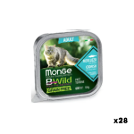 Влажный корм для взрослых кошек с рыбой и овощами 100г Monge Bwild